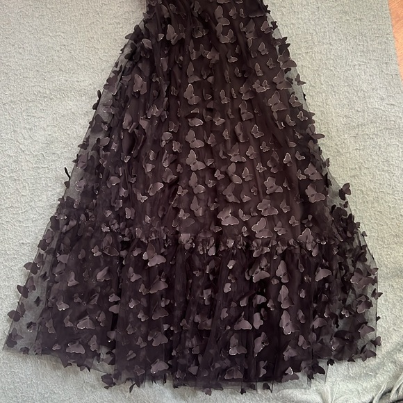 Betsey Johnson Black Butterfly Maxi Dress - Picture 3 of 5